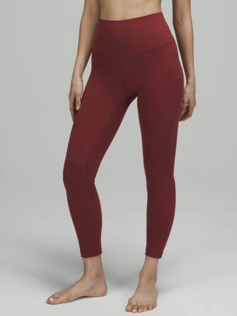 Lululemon Align High-Rise Pant 25" Leggings Tights Mulled Wine Red Nulu Size 10